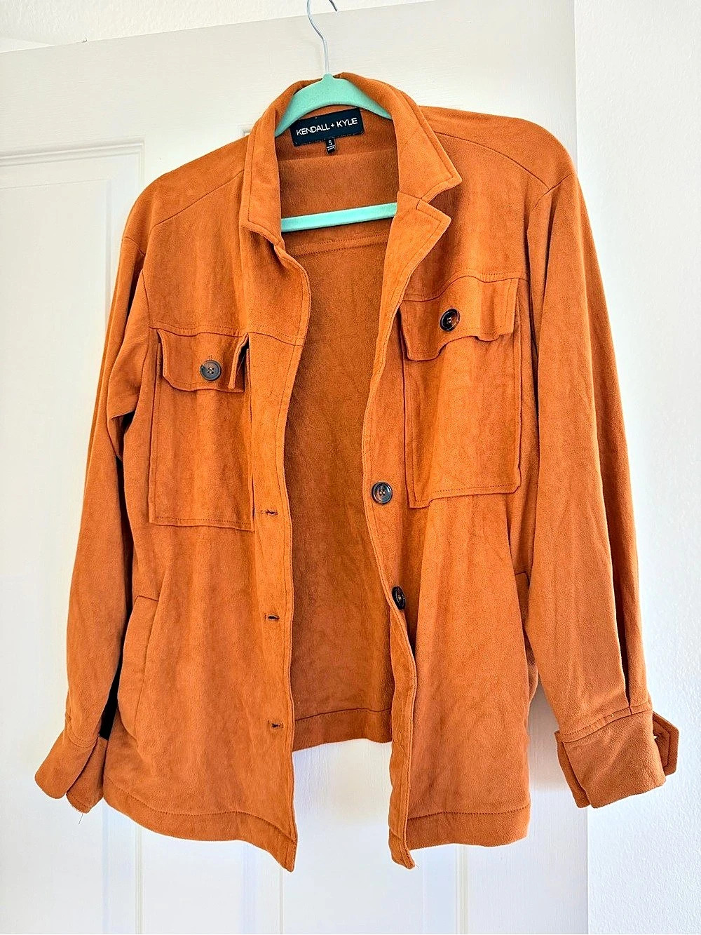 Kendall + Kylie Faux Suede Utility Jacket – Size S
